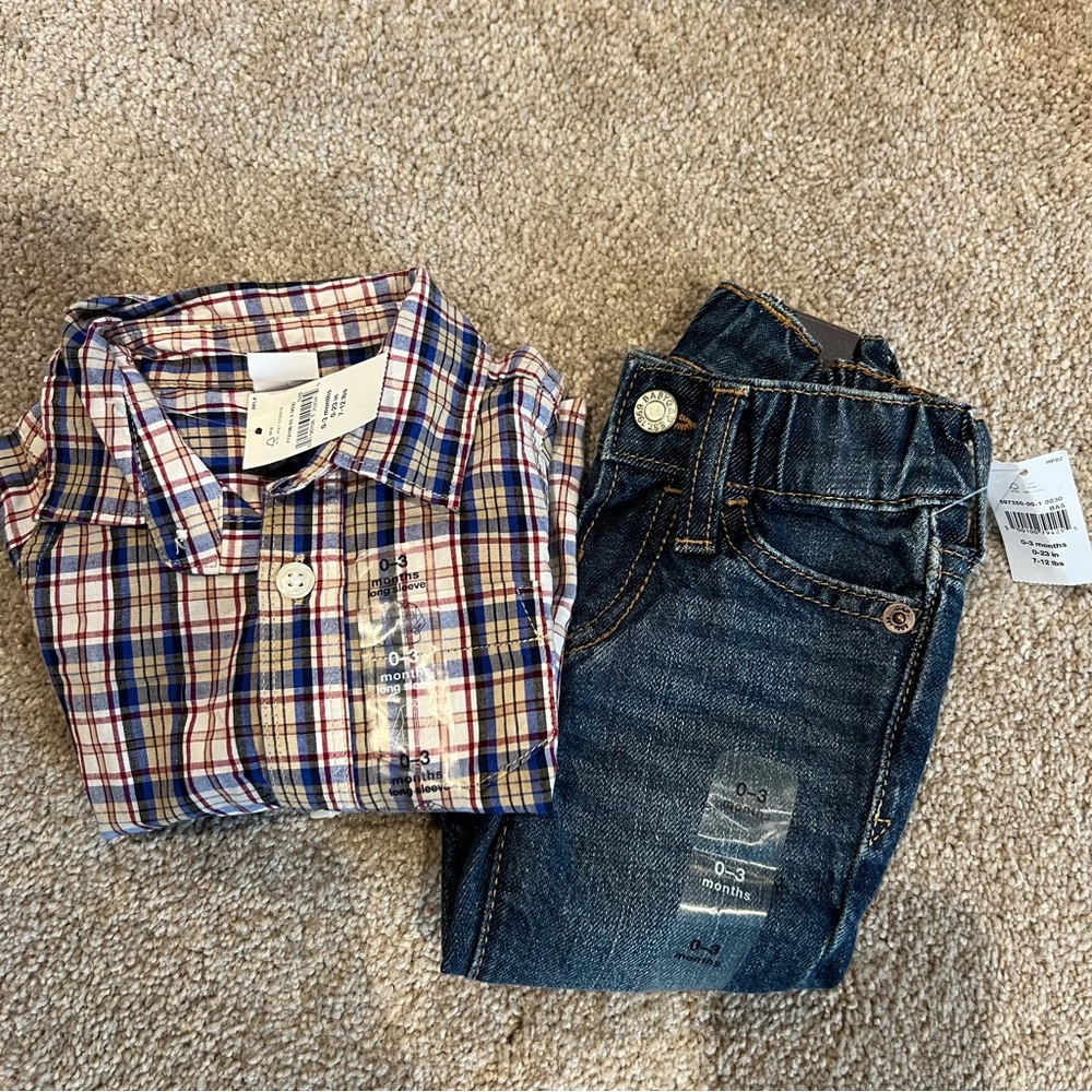 Baby Gap Button Up and Jeans